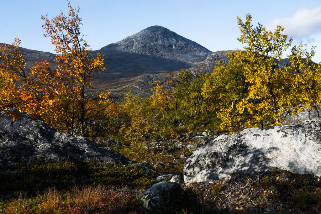 Berget Slugga i Stora sjöfallets nationalpark